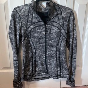 Womens’s Lululemon Define Jacket US Size 6 Healthered Grey Black Space Dyed